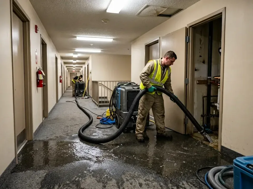 multi-unit-apartment-hallway-f-005 — frequently asked questions, Emergency Burst Pipe Water Extraction & Removal in Mira Mon…